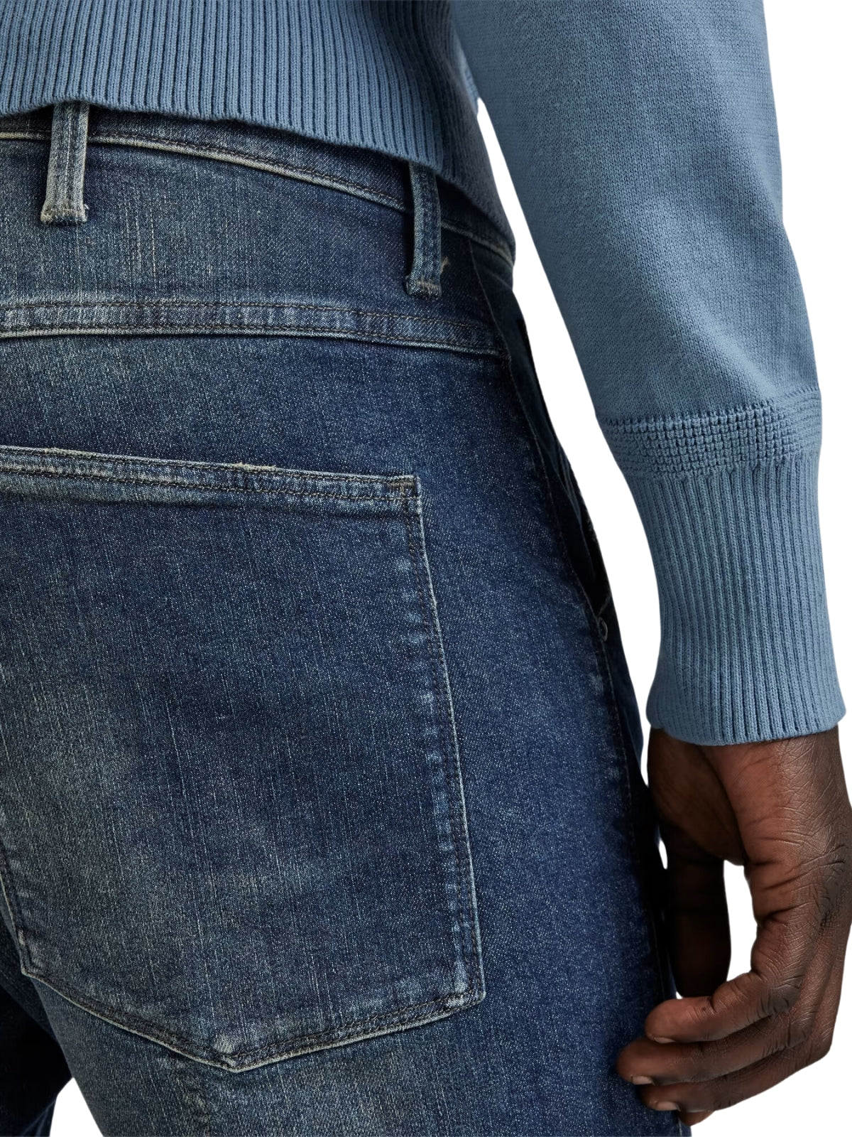 G-Star Jean 5620 3D Zip Knee Skinny Antique Forest Blue Restored